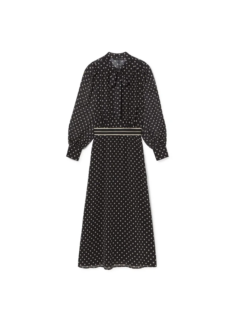 Lola Casademunt Long Polka Dot Dress